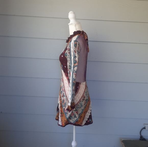 Free People Fall to Pieces Mini Dress - Picture 5 of 8